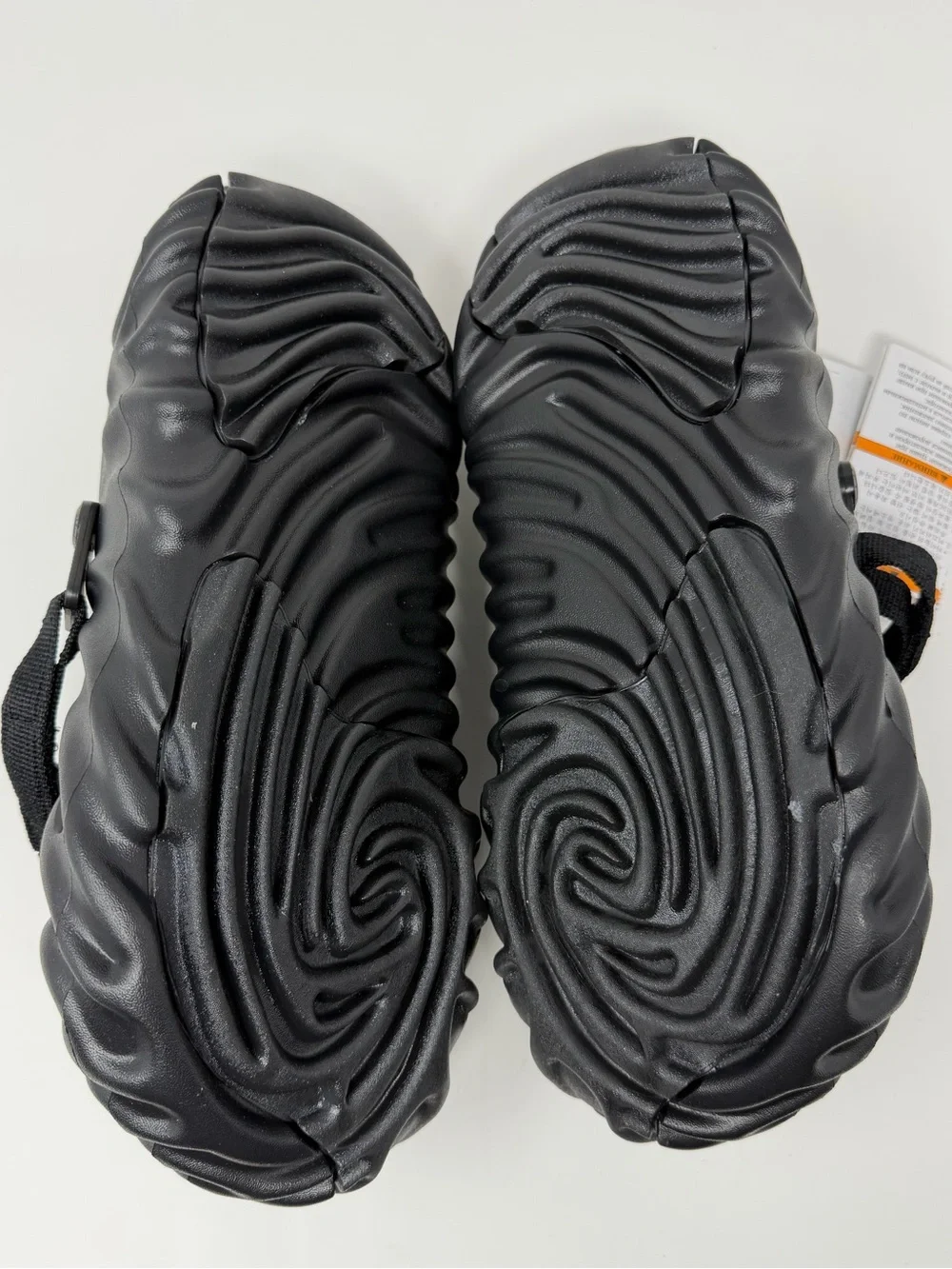 CROCS Black Foam Strap Sandals Sz. 12